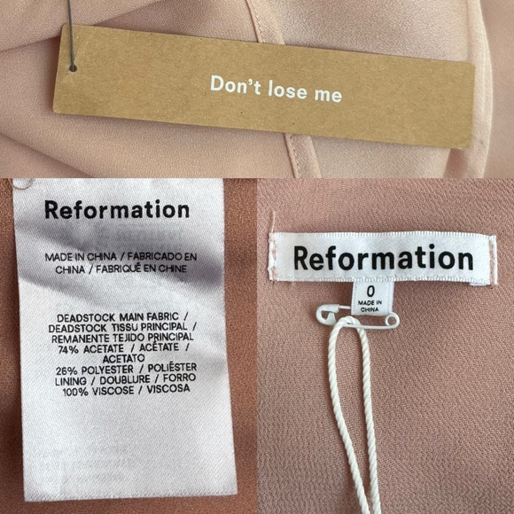 NWT Reformation Bryony Maxi Dress in Blush Pink Size: 0 - Picture 11 of 16